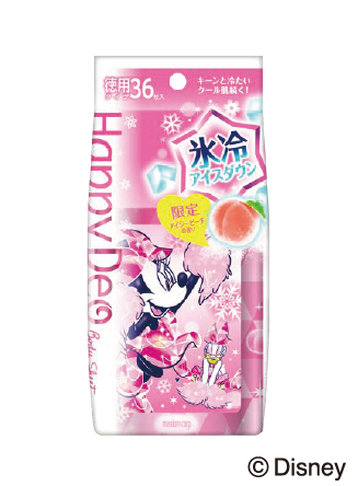 「マンダム　ハッピーデオ ボディシート アイスダウン」の限定品が2020年4月13日より登場！“ミニーマウス”と“デイジーダック”がチアガール姿で応援する限定デザインのボディシート