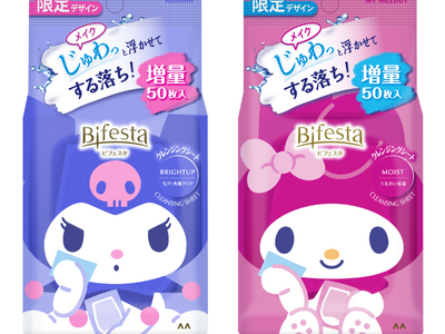 ビフェスタ人気のクレンジングシートから“マイメロディ クロミ”オリジナルデザインの増量品が限定発売！ビフェスタ ミセラークレンジングシート 限定増量品