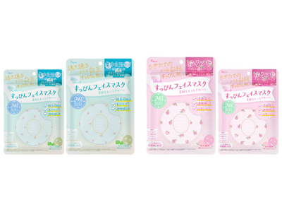 素肌をもっときれいに！すっぴんシリーズ初のフェイスマスク　　　　　好評につき販路を拡大し登場！７枚入りに加え１枚入りも新展開