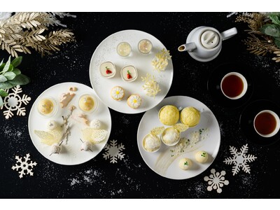 東京マリオットホテル　雪化粧を思わせる白銀の世界観「Vegan Afternoon Tea -Winter-」を発売