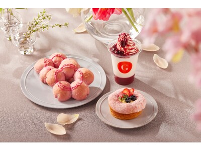 都内に4店舗を展開するアーバンテイストなカフェ「ジージーコー」で、春の商品「お花見 -ピンクのお茶会-」を発売