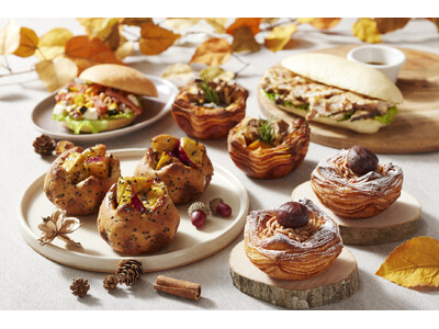 実りの秋、ベーカリーカフェで味わう旬のごちそう　秋の味覚をたっぷり詰め込んだブレッド＆サンドが新登場