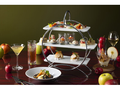 【コートヤード・バイ・マリオット 新大阪ステーション】前菜からデザートまで「りんご尽くし」の冬限定ハイティー「AMBROSIAL APPLE」を発売 -5種の国産りんごを異なる味わいで-