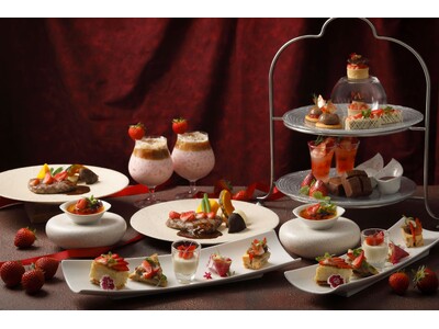 【南紀白浜マリオットホテル】冬の夜を彩る まりひめいちごのハイティー付き宿泊プラン「Twilight Strawberry Night Stay」を発売