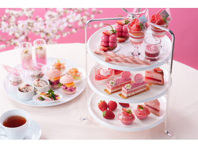 春の香りに包まれる、心華やぐいちごのアフタヌーンティー『Afternoon Tea -Pink Strawberry-』【ウェスティンホテル仙台】
