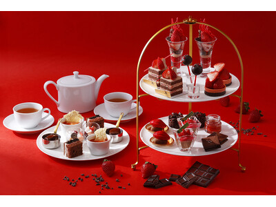 【東京マリオットホテル】注目のブランドいちご”あまりん”と自家製ビーントゥバーチョコレートの甘美な饗宴「...