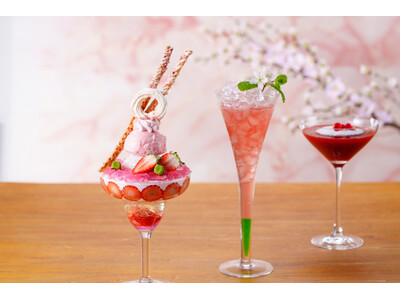 桜色に染まる春、いちごと桜を楽しむ『Spring Parfait ＆ Cocktail』発売【ウェスティンホテル仙台】