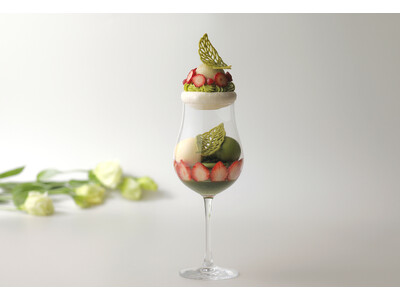 琵琶湖マリオットホテル　滋賀県の抹茶・ほうじ茶・緑茶で華やぐ、初夏の三彩パフェ「茶の三彩パフェ」を発売