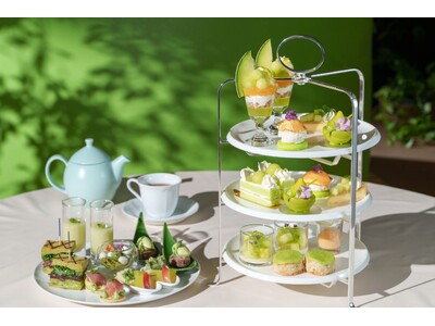 新緑がきらめく爽やかなメロンのアフタヌーンティー「Aftenoon Tea -Green Melon-」...