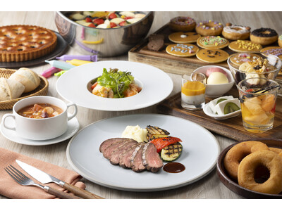 【コートヤード・バイ・マリオット 新大阪ステーション】お料理はコースで、デザートはブッフェスタイルで食べ...