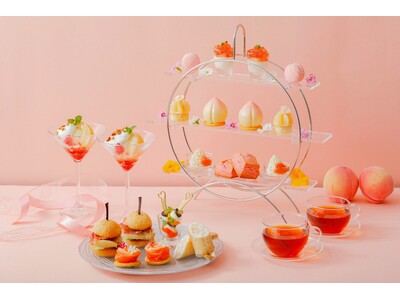 【南紀白浜マリオットホテル】和歌山の恵みが彩る桃色アフタヌーンティー「Arakawa Peach Afternoon Tea」を発売