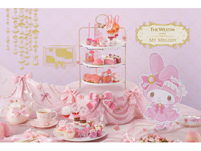 マイメロディと過ごす夏の桃色アフタヌーンティー「My Melody Peach Tea Party」【ウェスティンホテル仙台】