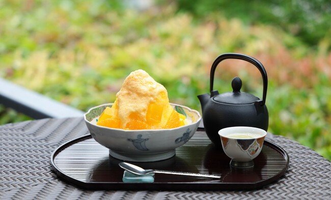 【翠嵐 ラグジュアリーコレクションホテル 京都】嵐山の夏景色と共に味わう涼菓「八翠のかき氷」を販売開始