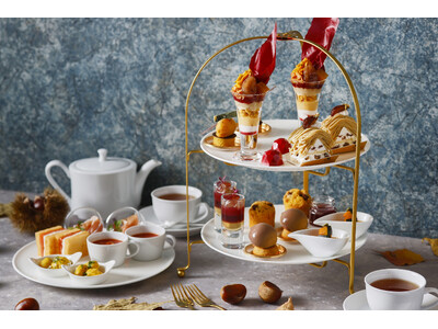 【東京マリオットホテル】芋栗かぼちゃに溺れる秋のご褒美時間「Afternoon Tea ~Amber Hour~」を発売