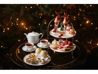 【東京マリオットホテル】旬の洋なしと紅玉、贅沢食材で彩る心華やぐクリスマス「Christmas Afternoon Tea」
