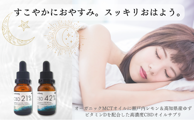 【ナチュラル CBDオイル】＆wellbeing 高濃度CBDオイル２１％ ＆４２％新発売のメイン画像