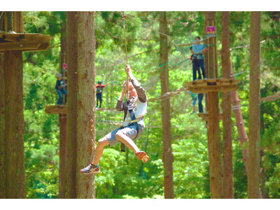 東北初進出!森で遊び、森で学び、森を活かす、自然共生型アウトドアパーク「フォレストアドベンチャー・塩竈」...