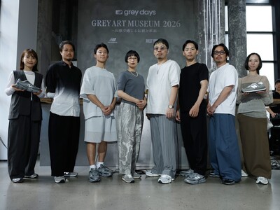ニューバランス5名の気鋭アーティストと協働した展覧会「GREY ART MUSEUM 2026 -五感で感じる伝統と革新-」が明日開幕