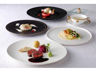 2025年を締めくくるシェフのおすすめコース、「資生堂パーラー 銀座本店レストラン」の12 月限定メニューを展開