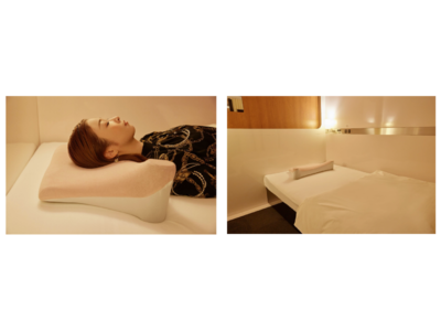 毎日ほしい形に変形するスマート枕「ねむりす」がファーストキャビン市ヶ谷に初導入。睡眠を改革する「改眠プラン」として予約開始。