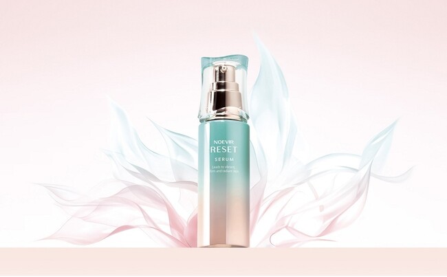 【ノエビア】新開発した“ニリンソウ”の美容成分とアルガンツリーの幹細胞エキスを配合した、美しさを立て直す、リセット美容液発売