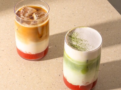 カフェ「Nicolai Bergmann NOMU」に、抹茶やストロベリー、桜を使った春の限定メニューが登場