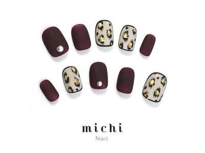 ミチネイルから、かっこよすぎるレオパードネイルが新登場！