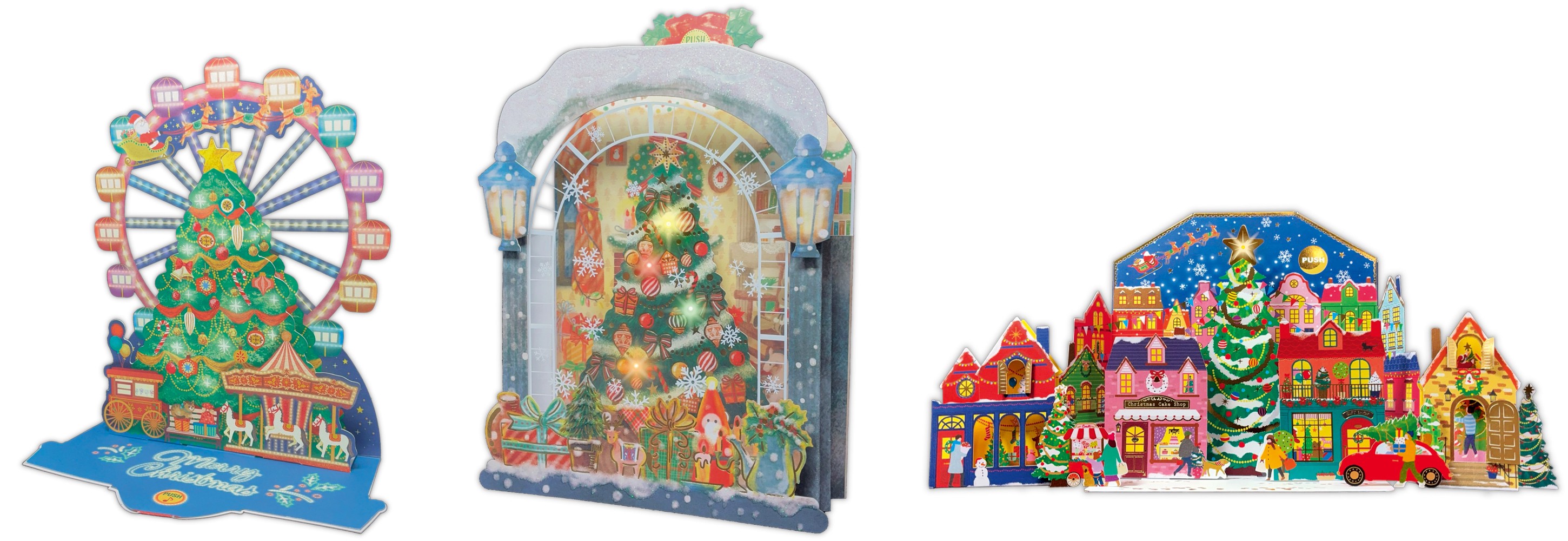 光る・鳴る・飾れる！ ホリデーギフトにも最適なクリスマスオルゴールカードが日本ホールマークから発売