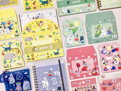 夏向けカラーが爽やかなムーミンのステーショナリーコレクションが日本ホールマークから発売