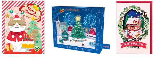 音・光・動きで楽しむ！ 新感覚のクリスマスオルゴールカードが日本ホールマークから登場