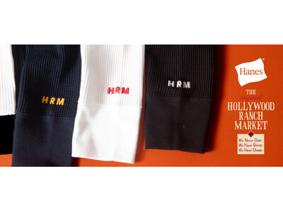 【HOLLYWOOD RANCH MARKET】Hanesとのコラボレーション サーマル2パックTシャツ...