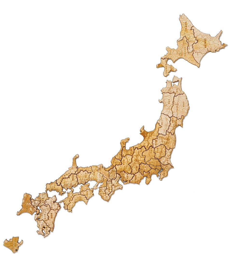 ゼンリンが手掛ける雑貨ブランド「Map Design GALLERY」から都道府県がぴったりつながる「47都道府県ヒノキマグネット」を2026年8月21日（金）より発売