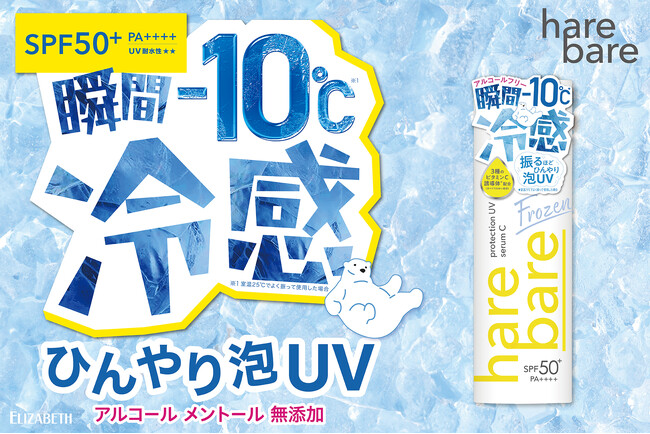 -10℃※1の冷感でひんやりUV対策！3種のビタミンC誘導体* 配合（すべてうるおい成分）、泡ジェルタイプの日やけ止め 新発売！