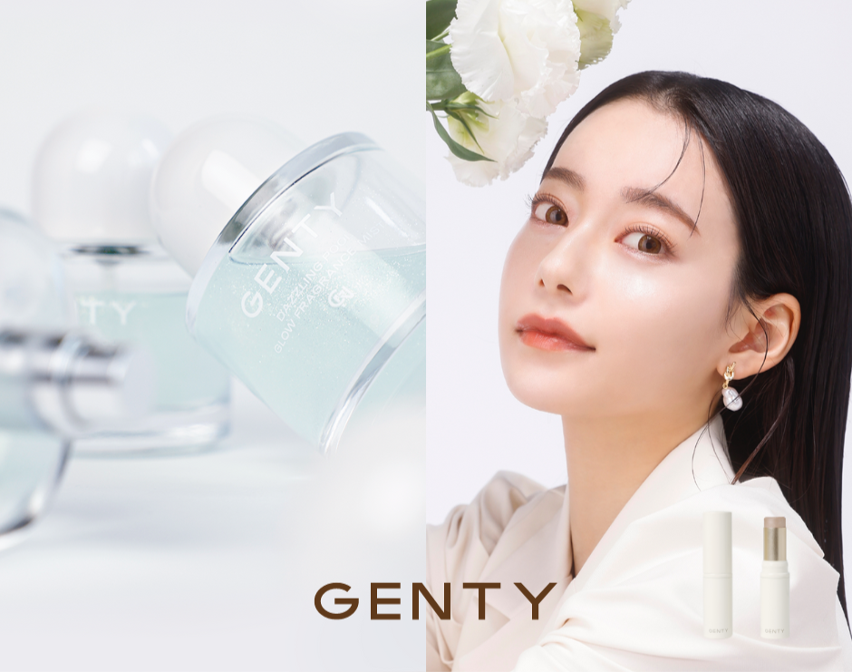 なごみ（なこなこカップル）プロデュースコスメブランド「GENTY（ジェンティー）」より、完売続出のフレグランスミストから新色、そして新作のハイライトスティックが登場！