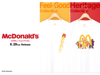 日本上陸50周年を迎えるマクドナルドとグラニフコラボレーションアイテムが6月29日(火)発売決定！オンラインストアでは本日より予約受付開始！