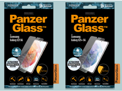 最新技術の超音波指紋センサー搭載のGalaxy S21・S21＋５G対応の保護ガラスフィルムをPanzerGlass（パンザグラス）が４月２２日（木）より予約受付開始！