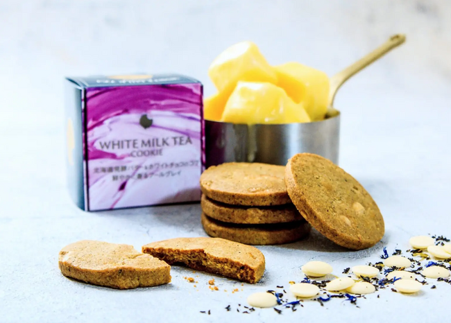 toroaの極上クッキー専門店ツキノワ星菓より、北海道発酵バター香るバターリッチクッキー新商品のミルクティーホワイトチョコクッキーとココナッツチョコクッキーを発売