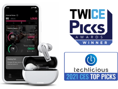 CES 2021で「TWICE Picks Awards」などダブル受賞。使い始めるまでにかかる約1ヶ月の時間をわずか5分に短縮！聴覚サポートイヤホン「Olive Pro(オリーブプロ)」