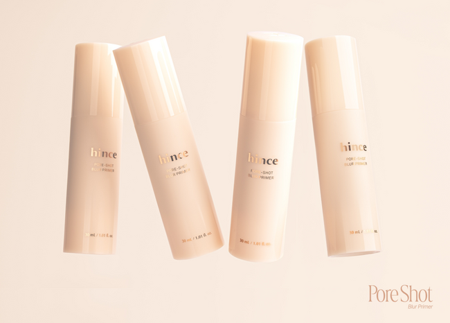 【hince】目立つ毛穴をピンポイントでカバー。ヨレにくく、毛穴レスなブラー肌へ。「ポアーショットブラープライマー」新発売