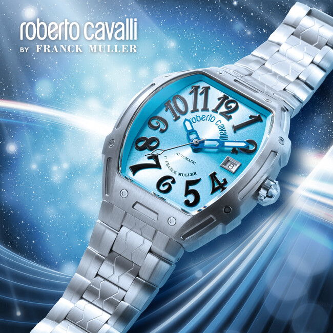 『ロベルト・カヴァリ BY フランク・ミュラー』から、全7カラーで魅せる機械式トノー「PARADISE KING（パラダイスキング）」シリーズが日本限定で登場