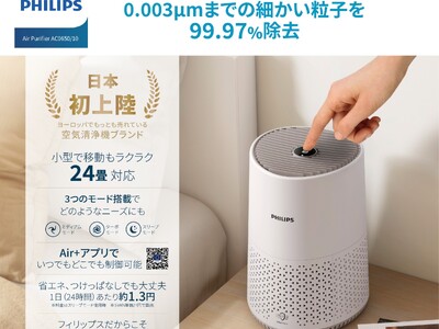 PHILIPS (フィリップス)空気清浄機2023新モデル「AC0650」日本初上陸 