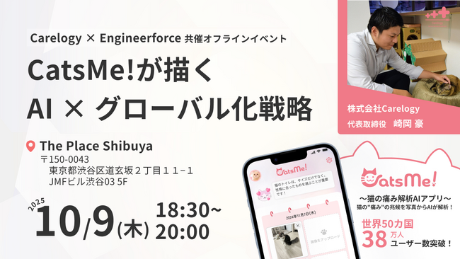 【AI × グローバル戦略】世界50カ国・38万ユーザー突破のCatsMe!が描くAI × グローバル戦略｜成長事例を公開！