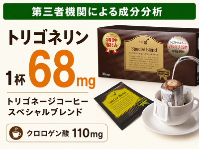コーヒー注目成分「トリゴネリン」1杯68mg、トリゴネージコーヒーが測定結果を公開