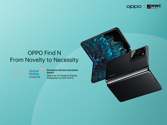 OPPO Find NAuGlobal Mobile Awards 2022vɂāgfBXveBu foCX Cmx[V܁h
