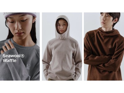 ZEROGRAM、再利用素材 Seawool(R) 採用の次世代ベースレイヤー「SEAWOOL(R) Waffle」シリーズを展開