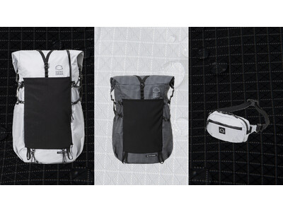 ZEROGRAM、大きな外部ポケットで柔軟に活用できる、ハイカー向け軽量ロールトップ型バックパック「LUNDY LT」シリーズを展開