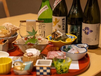 【1日3組限定・個室確約】庄内を代表する四蔵が奇跡の共演。あつみ温泉 萬国屋「蔵人の選ぶ一献」日本酒ペア...