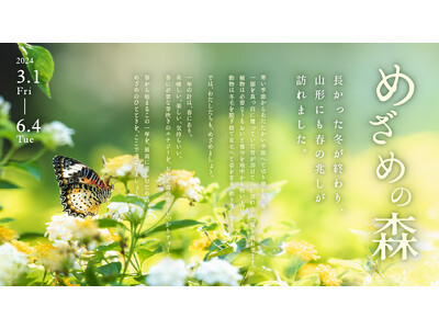 【桜のおやど】かみのやま温泉 おやど森の音で春イベント「めざめの森」を3月1日より開催。