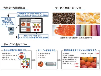  モニター上で適切な色を再現し、遠隔でも容易に色判断できるサービスを開発