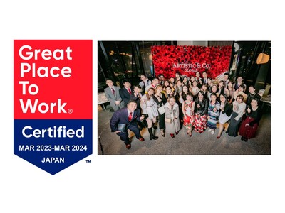 高級美顔器メーカーARTISTIC&CO. GLOBAL2024年版 「働きがいのある会社」認定において、「働きがい認定企業」に認定